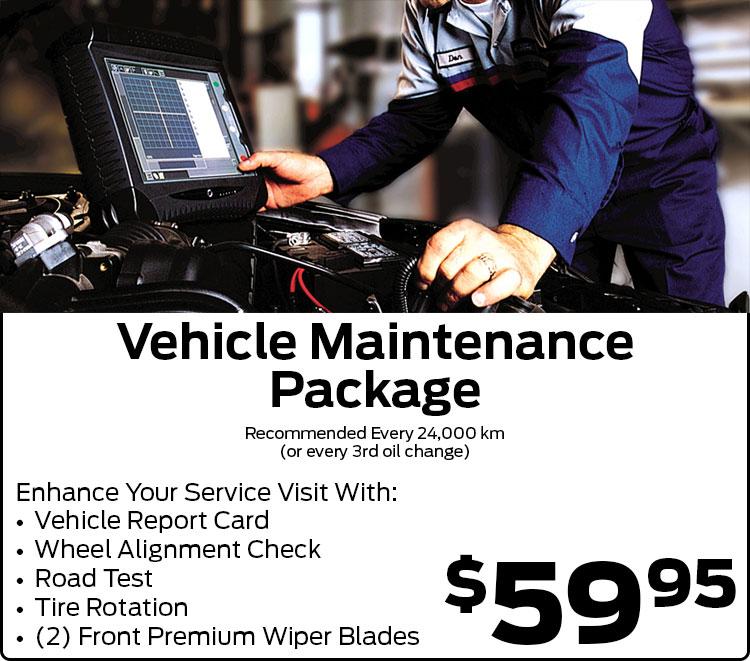 Vehicle Maintenance Package Vehicle Maintenance Package